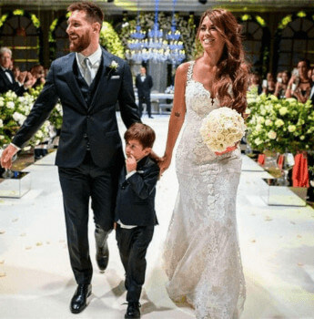 Thiago Messi Roccuzzo Parents Wedding And He Was Present There